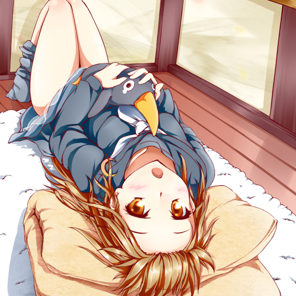 failure penguin and fumizuki (kantai collection) drawn by nyangorumoa