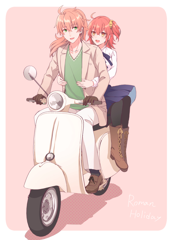 fujimaru ritsuka and romani archaman (fate and 2 more) drawn by shidomura
