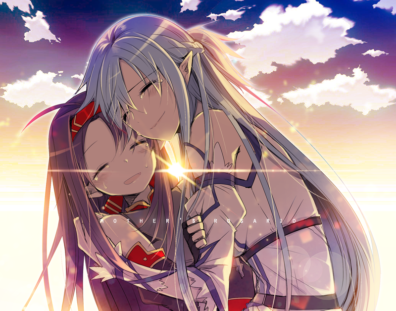 asuna and yuuki (sword art online) drawn by asamiyajy