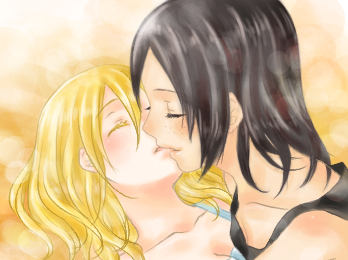 krista lenz and ymir (shingeki no kyojin) drawn by ichigokono