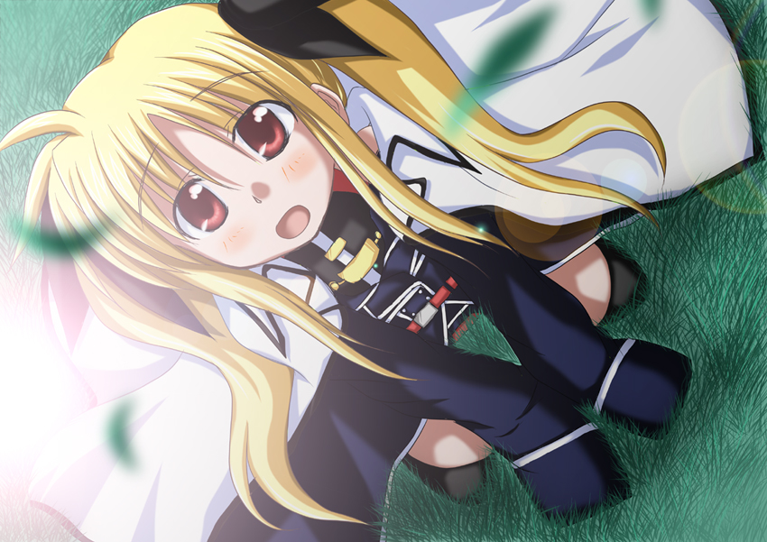 fate testarossa (lyrical nanoha and 1 more) drawn by nanjou_touya