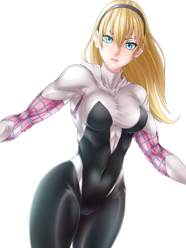 spider-gwen and gwen stacy (marvel and 1 more) drawn by akx90000