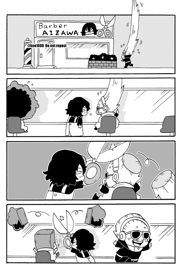 aizawa shota and present mic (boku no hero academia) drawn by koo1088