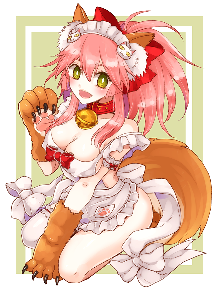 tamamo and tamamo cat (fate and 1 more) drawn by pastachiiiiin