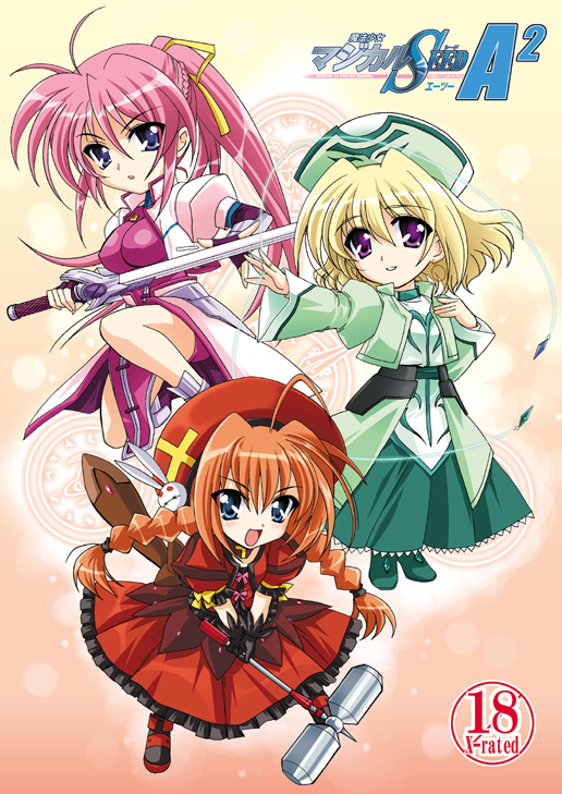 vita, signum, shamal, graf eisen, laevatein, and 1 more (lyrical nanoha and 2 more) drawn by kanna_(plum)