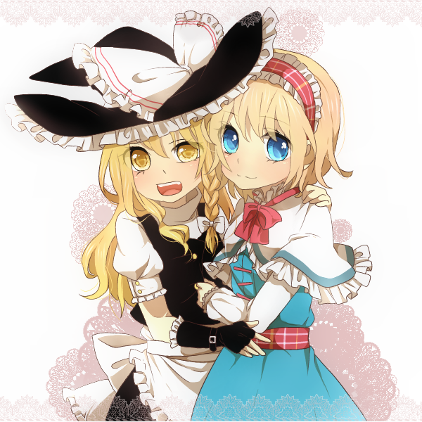 kirisame marisa and alice margatroid (touhou) drawn by tsuno_no_hito