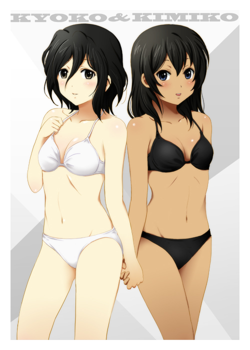 makigami kimiko and shimizu kyouko (k-on!) drawn by shian_(my_lonly_life.)