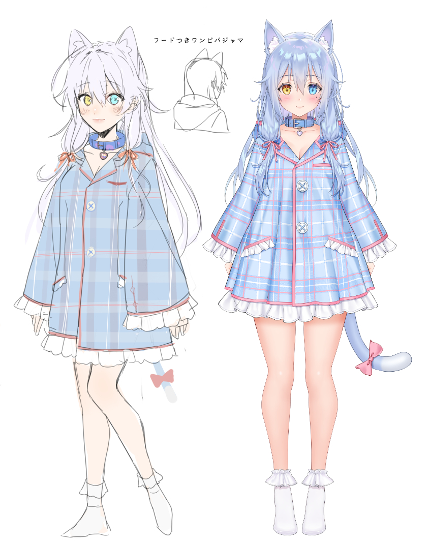 asagi shiki (indie virtual youtuber) drawn by re:shimashima and sinomi