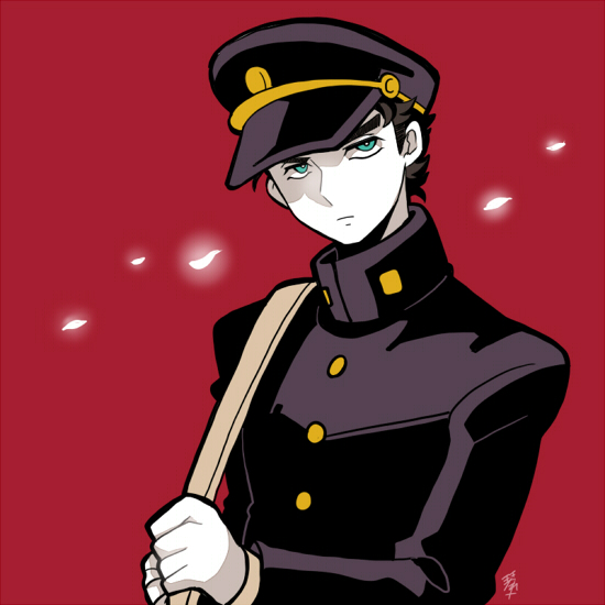 kujo jotaro (jojo no kimyou na bouken and 1 more) drawn by kotorai