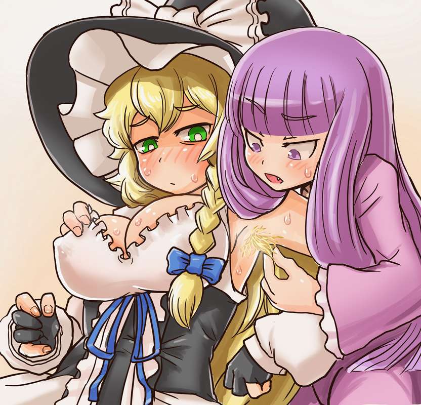 kirisame marisa, patchouli knowledge, mars, and taisa (touhou and 1 more) drawn by otemoto_(baaaaloooo)