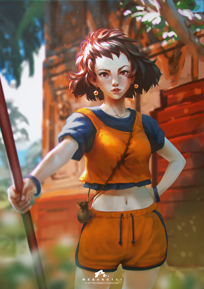 son goku (original and 1 more) drawn by webang111