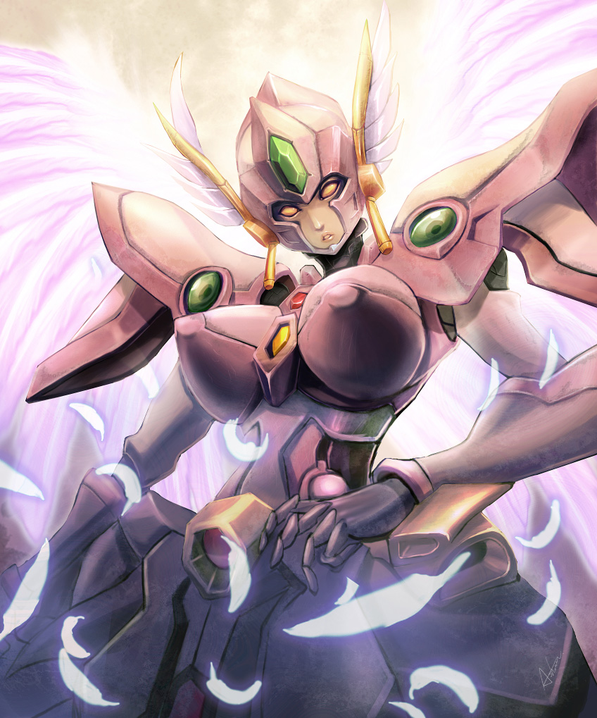 angelg (super robot wars and 3 more) drawn by ashuran