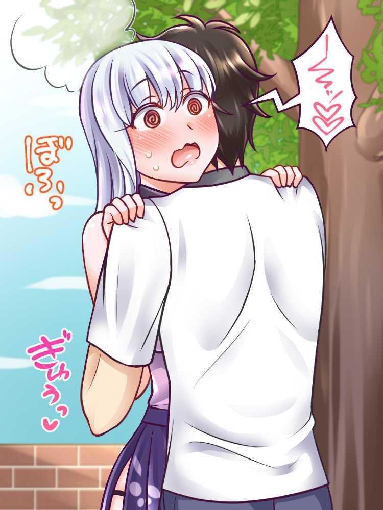 fujimaru ritsuka and kama (fate and 1 more) drawn by yakisobapan_tarou_&_negitoro-ko