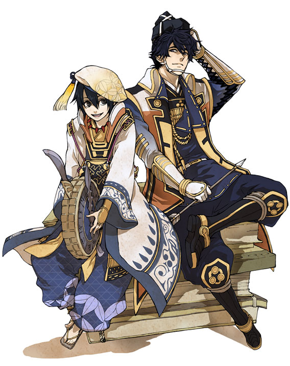 takenaka hanbee and mouri motonari (sengoku musou) drawn by mori_(tsk03ss)