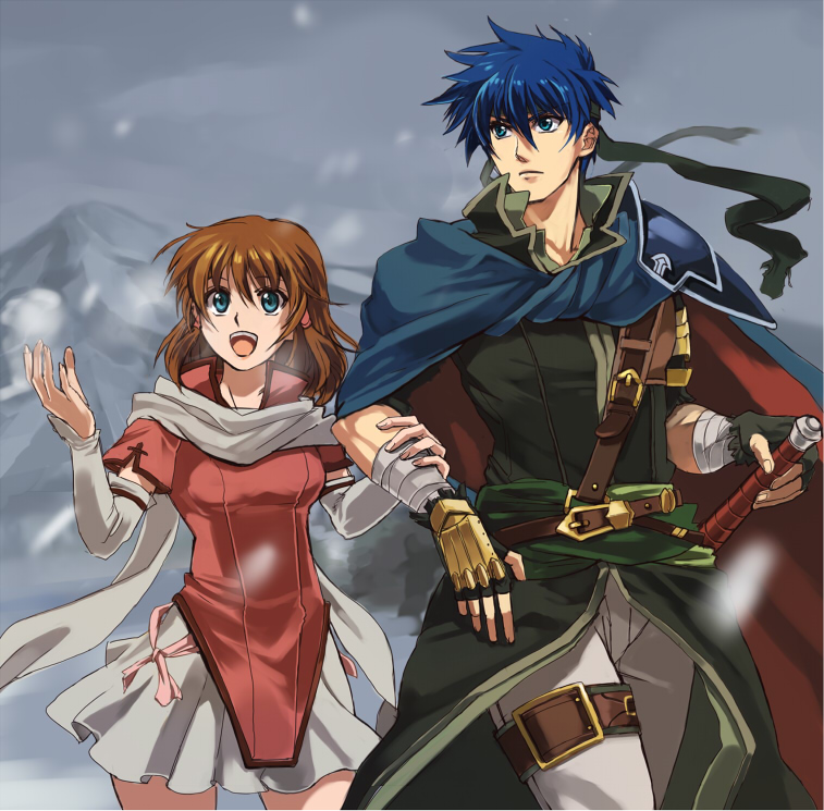 ike and mist (fire emblem and 1 more) drawn by machch