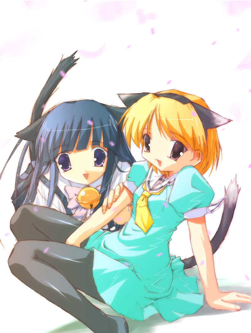 furude rika and houjou satoko (higurashi no naku koro ni) drawn by akayama_yukihe