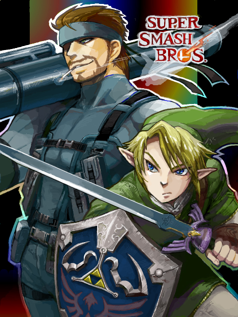 link and solid snake (the legend of zelda and 3 more)