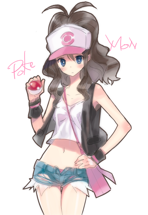 hilda (pokemon and 1 more) drawn by tsukigami_runa