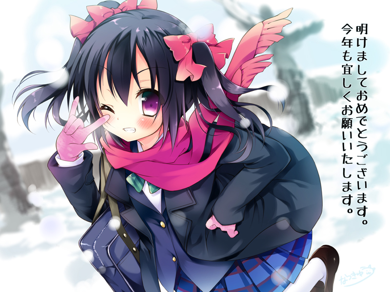 yazawa nico (love live! and 1 more) drawn by natsuki_yuu_(amemizu)