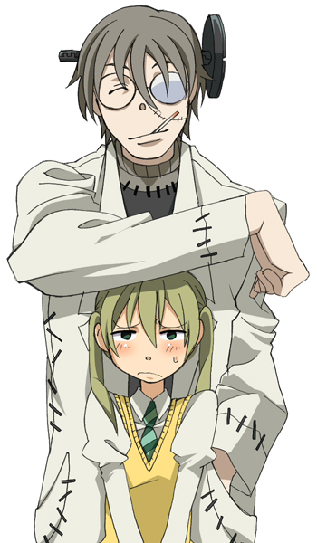 maka albarn and franken stein (soul eater) drawn by hishiki