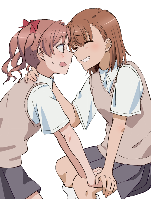 misaka mikoto and shirai kuroko (toaru majutsu no index and 1 more) drawn by sekinaito03