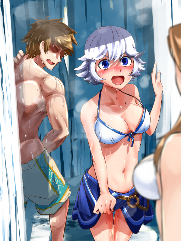 gran, katalina, and farrah (granblue fantasy) drawn by kekeshi_mitsuru