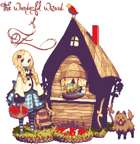 dorothy gale, toto, and wicked witch of the east (the wizard of oz) drawn by collet