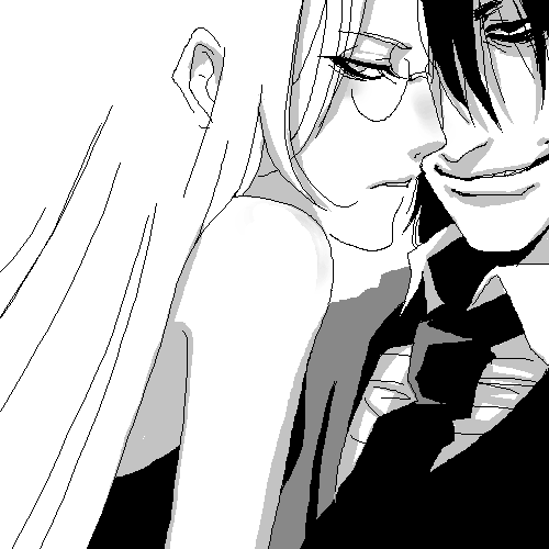 alucard and integra hellsing (hellsing) drawn by toshimichi_yukari