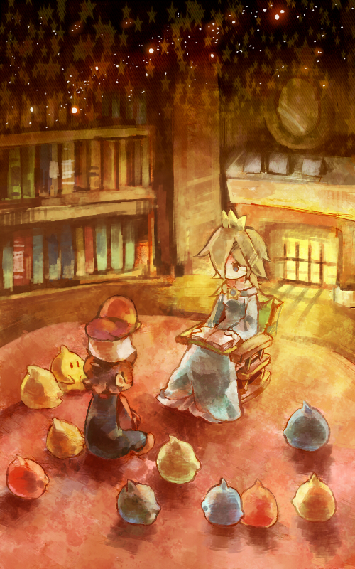 mario, rosalina, luma, and baby luma (mario and 1 more) drawn by nekoga456