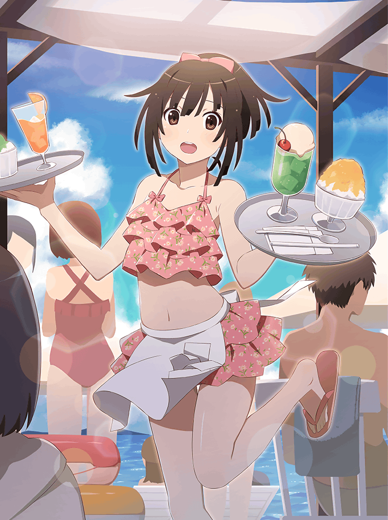 sengoku nadeko (monogatari and 1 more) drawn by watanabe_akio