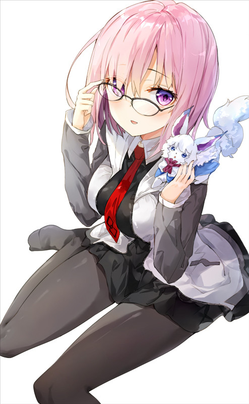 mash kyrielight and fou (fate and 1 more) drawn by fuumi_(radial_engine)