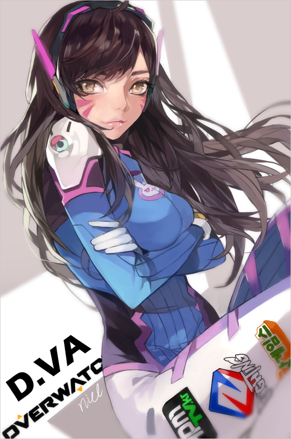 d.va (overwatch and 1 more) drawn by niel_(niel_wtf)