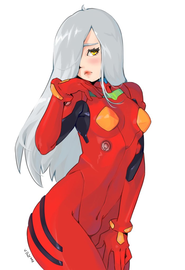 souryuu asuka langley and andrea vaeyl (original and 1 more) drawn by urumi_(urumi00)