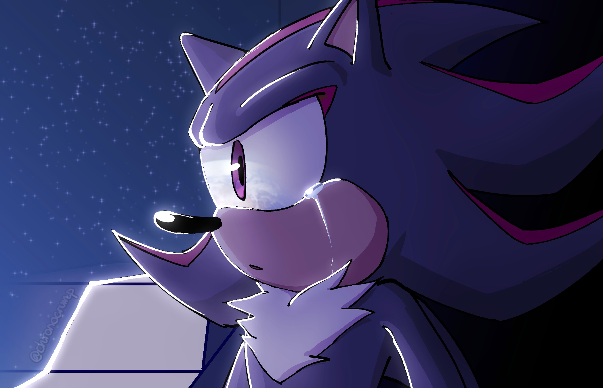 shadow the hedgehog (sonic and 1 more) drawn by chronocrump