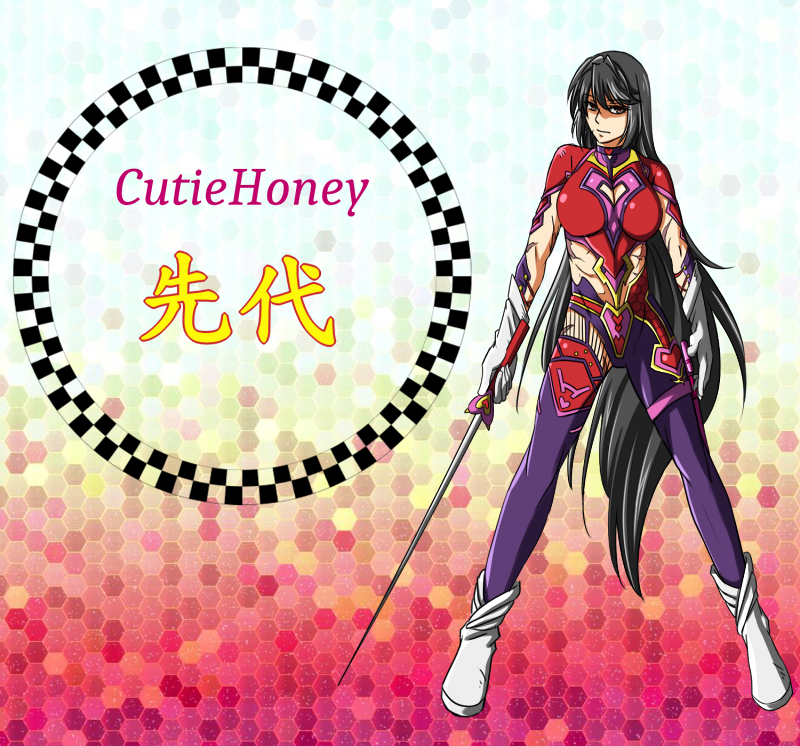 sendai hakurei no miko and cutie honey (original and 3 more) drawn by samuimu