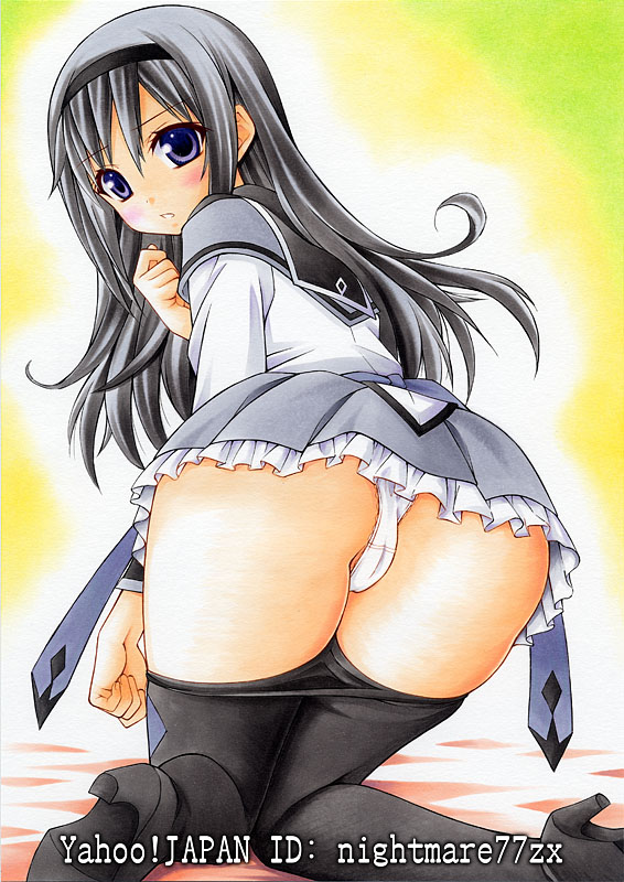 akemi homura (mahou shoujo madoka magica) drawn by nightmare77zx