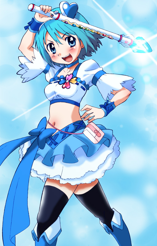miki sayaka, cure berry, and kitamura eri (mahou shoujo madoka magica and 2 more) drawn by hikari_(mitsu_honey)