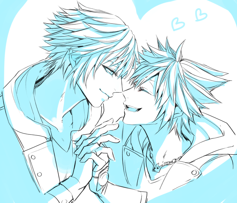 sora and riku (kingdom hearts and 1 more) drawn by s_kouta_s