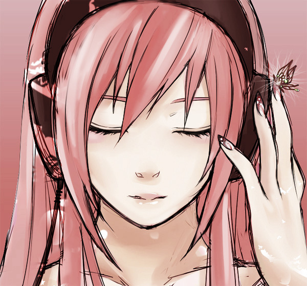 megurine luka (vocaloid and 2 more) drawn by kior