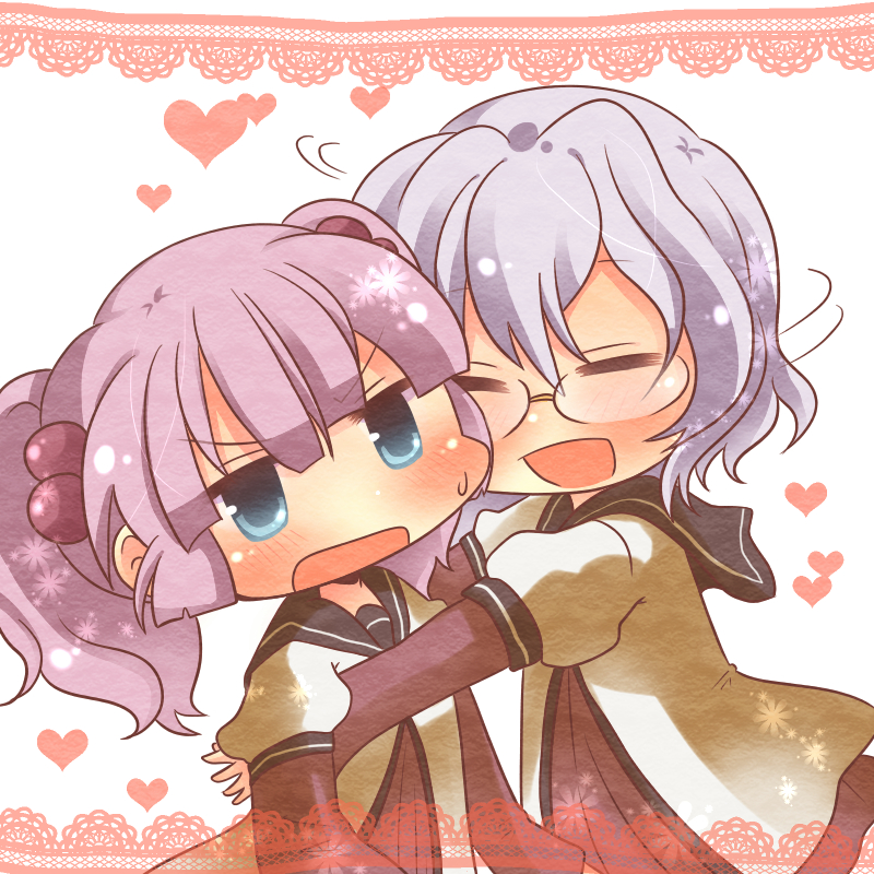 yoshikawa chinatsu and ikeda chitose (yuruyuri) drawn by kizuchi_(oufupuu)
