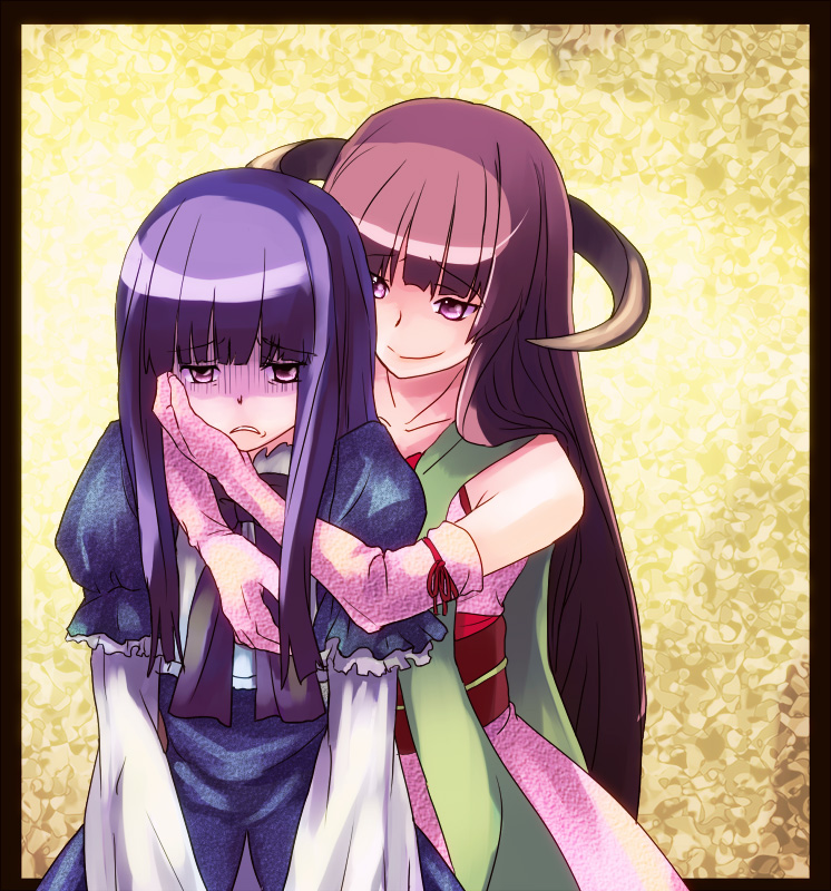 frederica bernkastel and featherine augustus aurora (umineko no naku koro ni) drawn by iiru