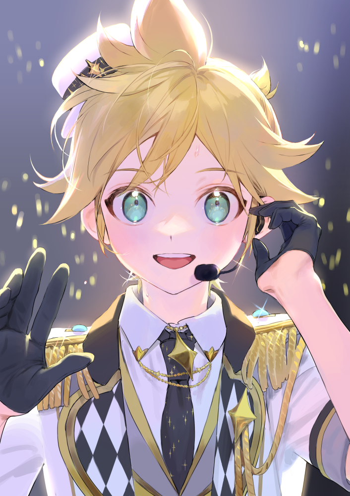 kagamine len and more more jump! len (vocaloid and 1 more) drawn by naoko_(naonocoto)