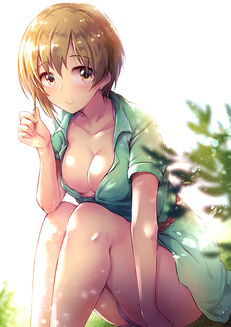 aiba yumi (idolmaster and 2 more) drawn by kara_(color)