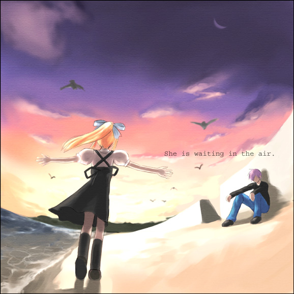 kamio misuzu and kunisaki yukito (air) drawn by koyama_tomosato