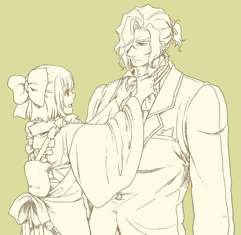 kohaku and kishima kouma (tsukihime and 1 more) drawn by wanyuwa
