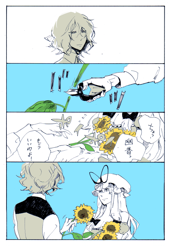 yakumo yukari and kazami yuuka (touhou) drawn by warumoko
