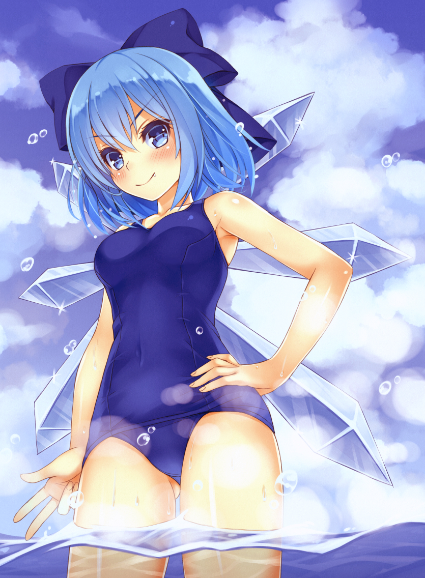cirno (touhou) drawn by kitou_kaitai