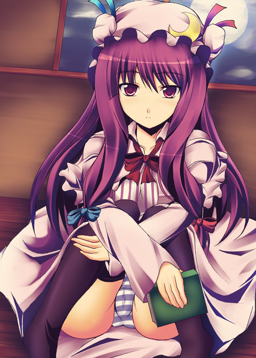 patchouli knowledge (touhou) drawn by kuronezumi