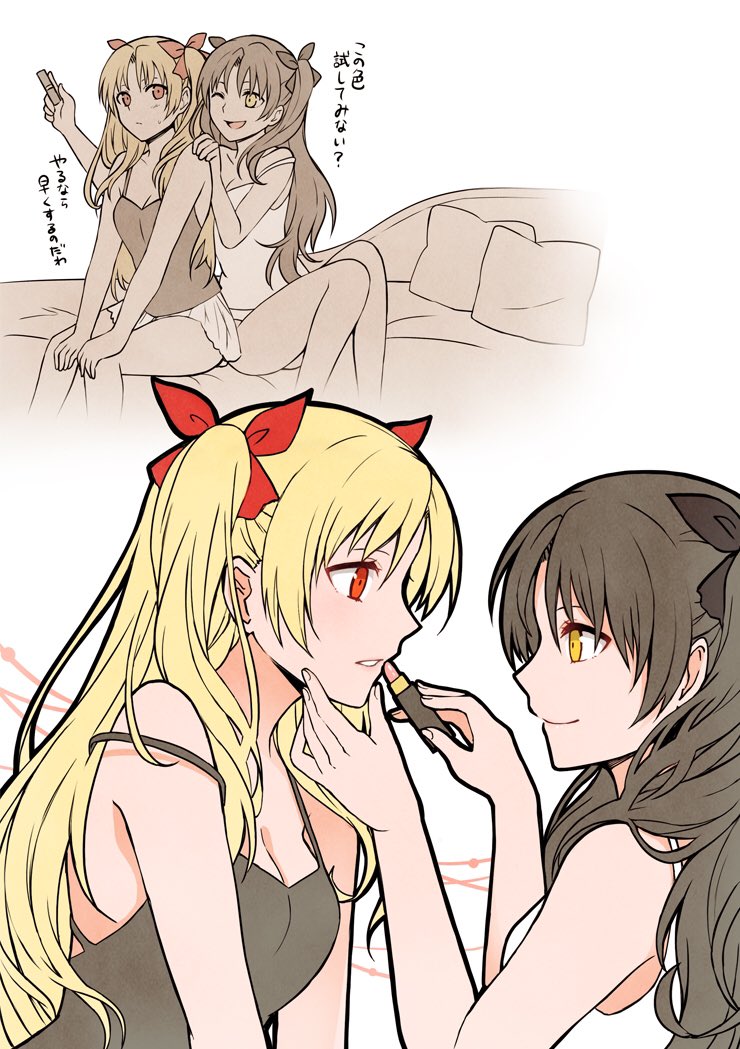 ereshkigal and ishtar (fate and 1 more) drawn by yoyo_9ea