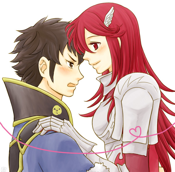 cordelia and lon'qu (fire emblem and 1 more) drawn by minato_(xxx_chu)